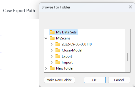 Case/Database Export